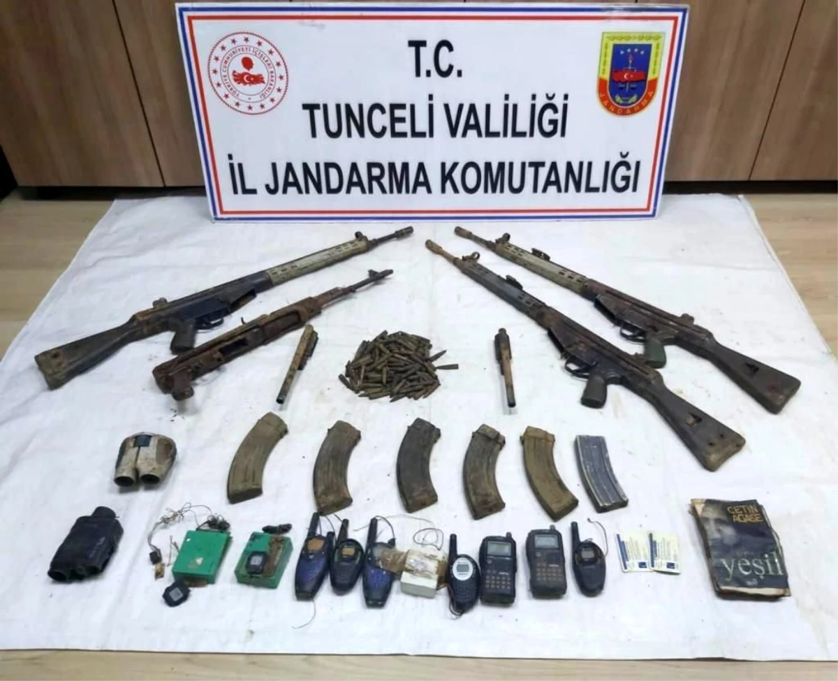 Tunceli\'de Eren-Abluka7 operasyonunda silah ve yaşam malzemesi ele geçirildi