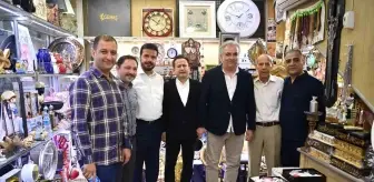 Başkan Yazıcı, Nusaybin'de çiçeklerle karşılandı