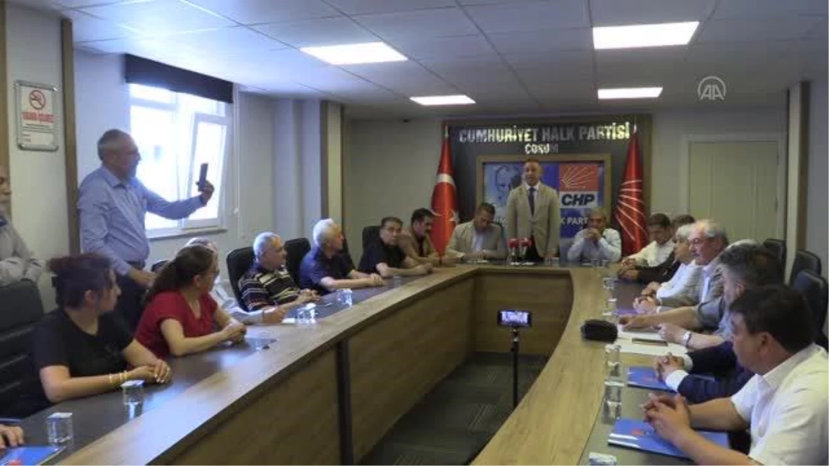 CHP Mersin Milletvekili Başarır Çorum\'da basın toplantısı düzenledi
