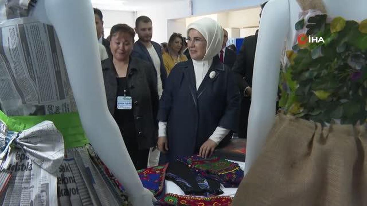 Emine Erdoğan, Kızılcahamam\'da dokuma atölyesinin açılışına katıldı