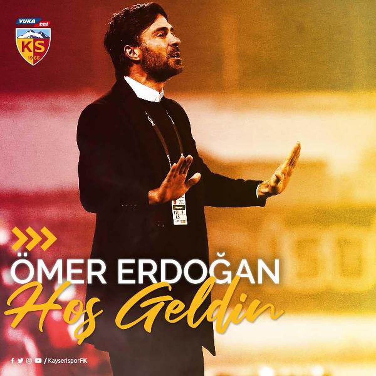 Kayserispor'da teknik direktörlük görevine Ömer Erdoğan getirildi