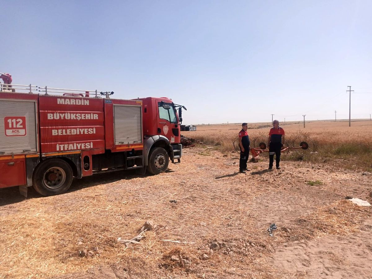 Mardin\'de itfaiye ekipleri yangın ihtimaline karşı tetikte