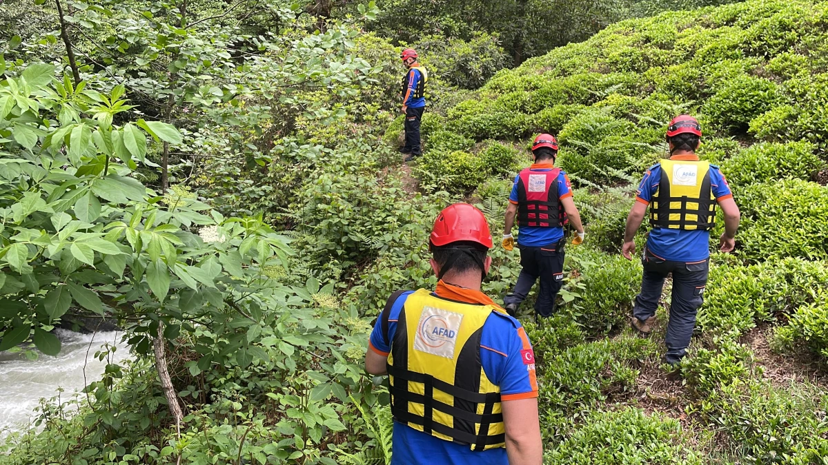 Fotoğraf çektirirken dereye düşen turisti arama çalışmaları sürüyor