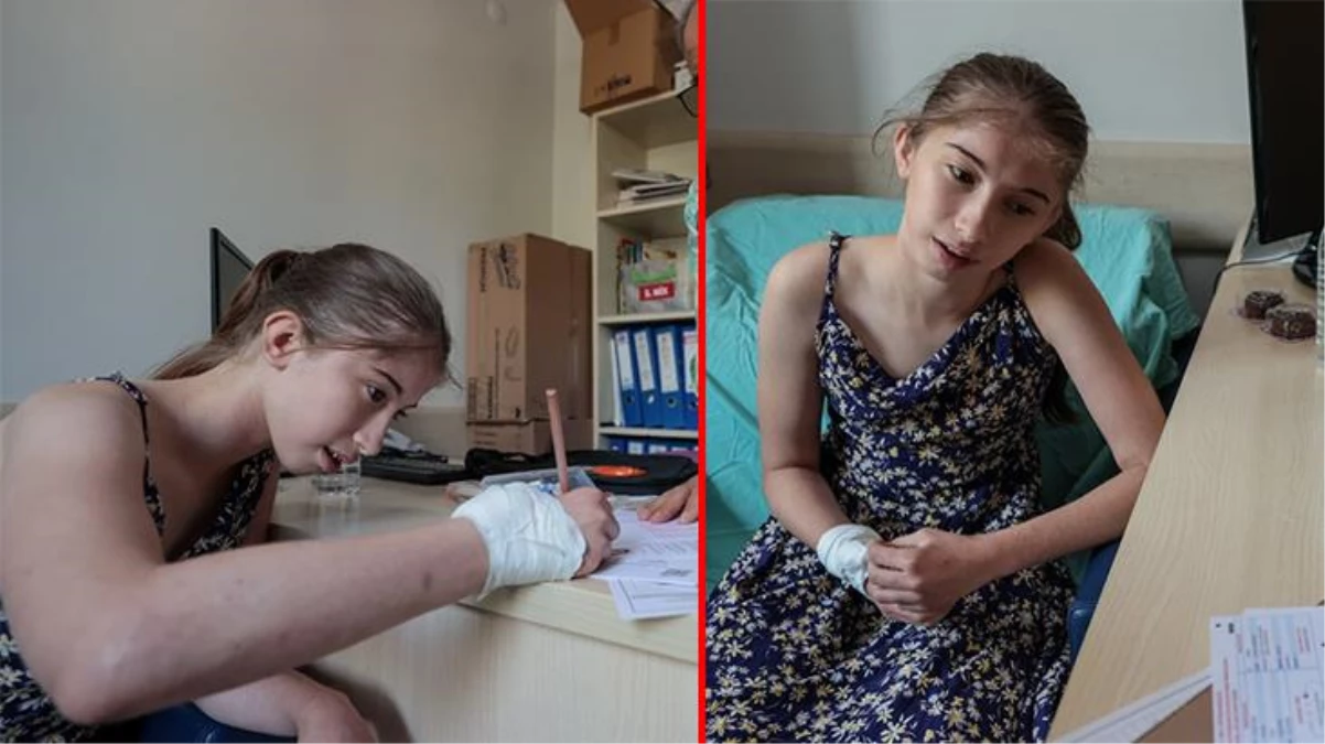 14 yaşındaki Elif, LGS sınavına doktor odasında girdi!