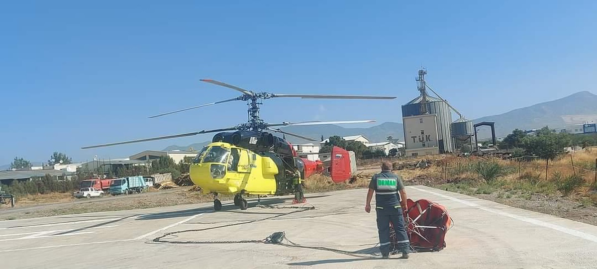 Türkiye, KKTC\'de yangın söndürme helikopteri görevlendirdi