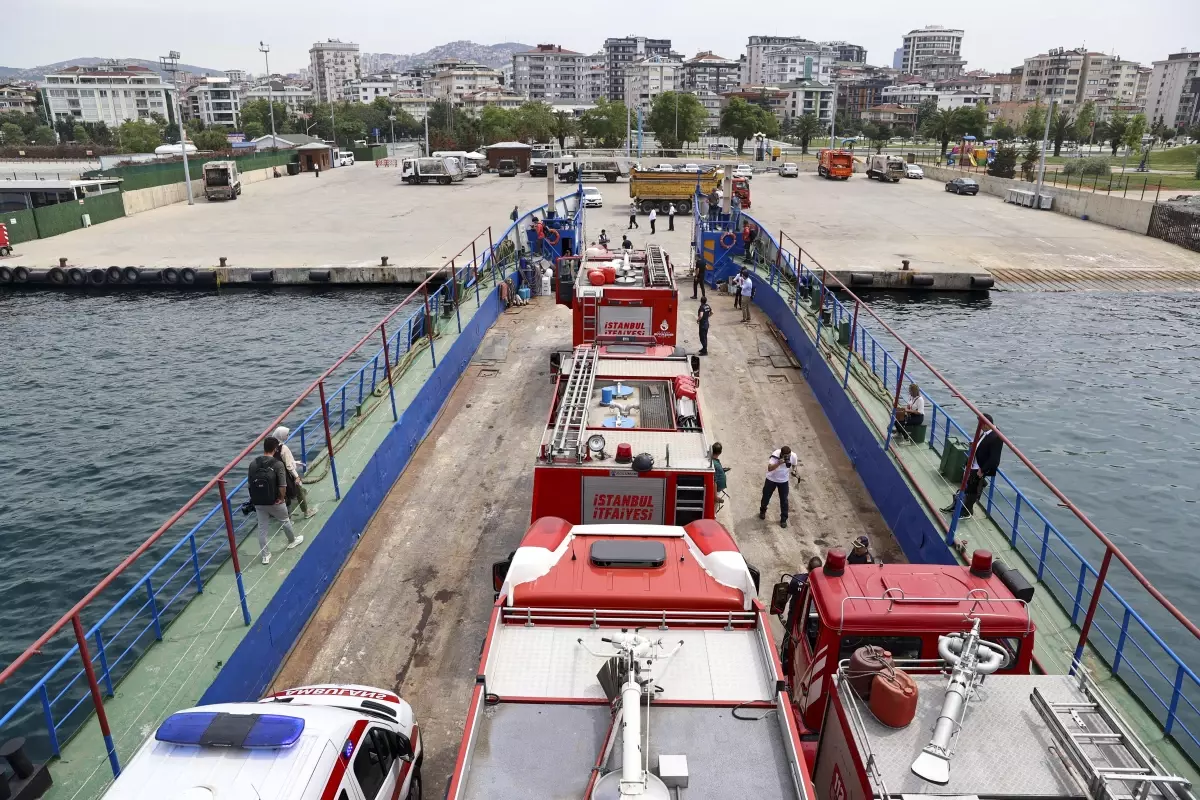 Adalar\'da orman yangını tatbikatı yapıldı