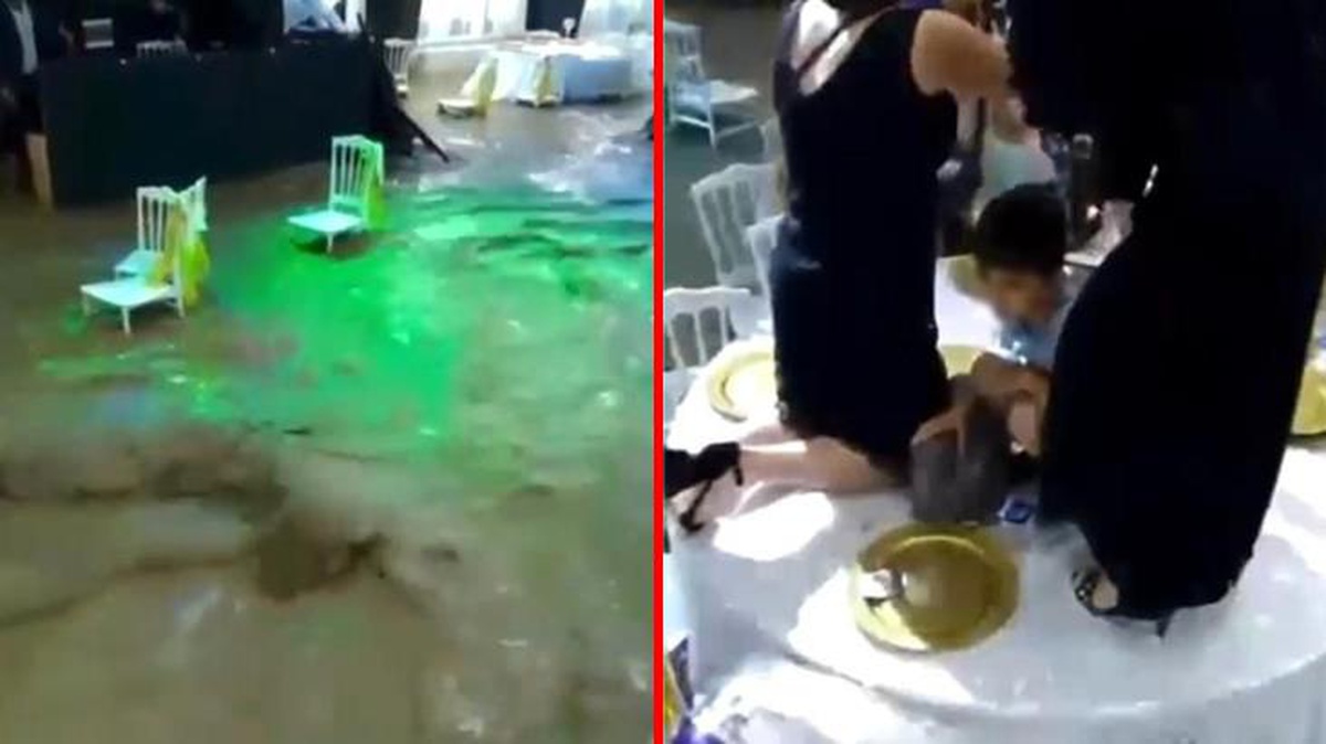 Burdur\'daki su basan düğün salonunun işletmecisi yaşadıklarını anlattı