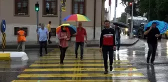 Edirne'de beklenen sağanak etkili oldu