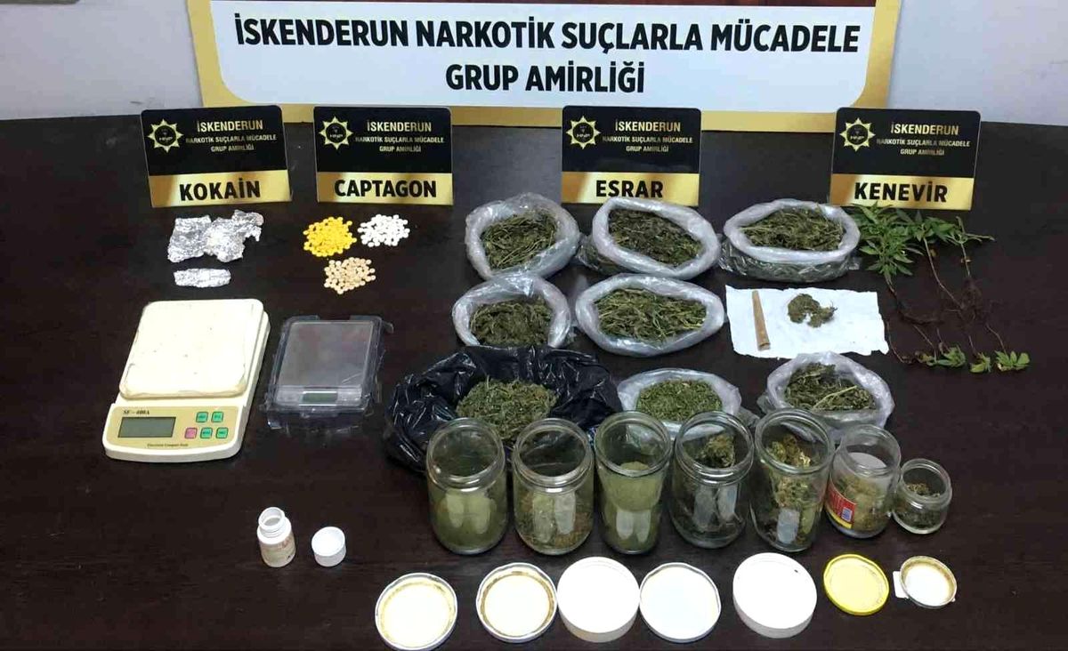 İskenderun\'da uyuşturucu operasyonu: 4 gözaltı