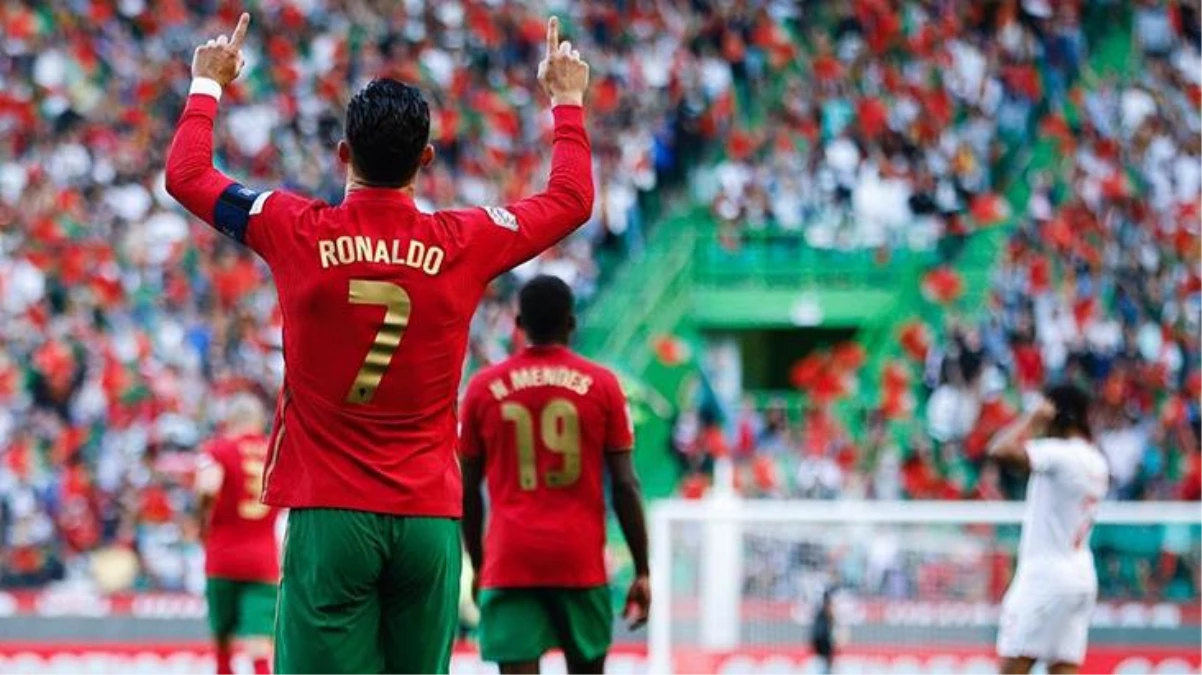 Ronaldo rekora doymuyor! İsviçre\'ye karşı 2 gol atan Portekizli süperstar, milli takımdaki gol rekorunu geliştirdi