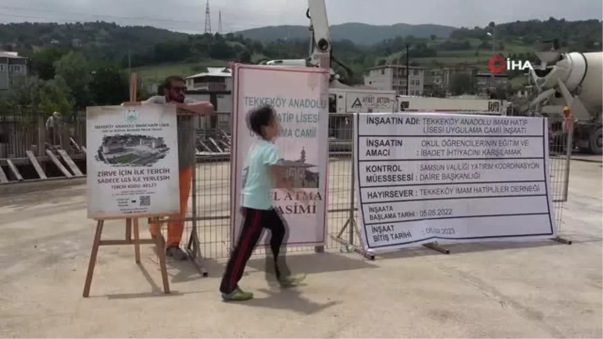 Tekkeköy Anadolu İmam Hatip Lisesi Uygulama Camii\'nin temeli atıldı