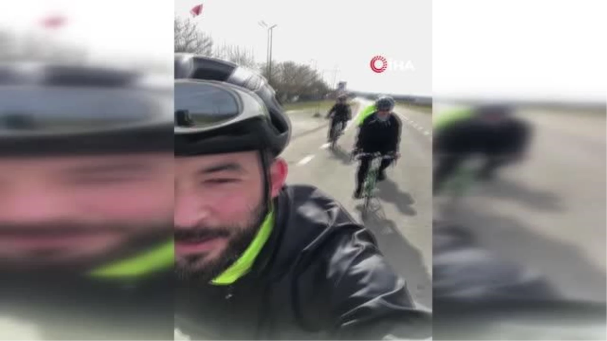 Ticari taksinin çarptığı bisiklet sürücüsü hayatını kaybetti, geriye bu görüntüler kaldı