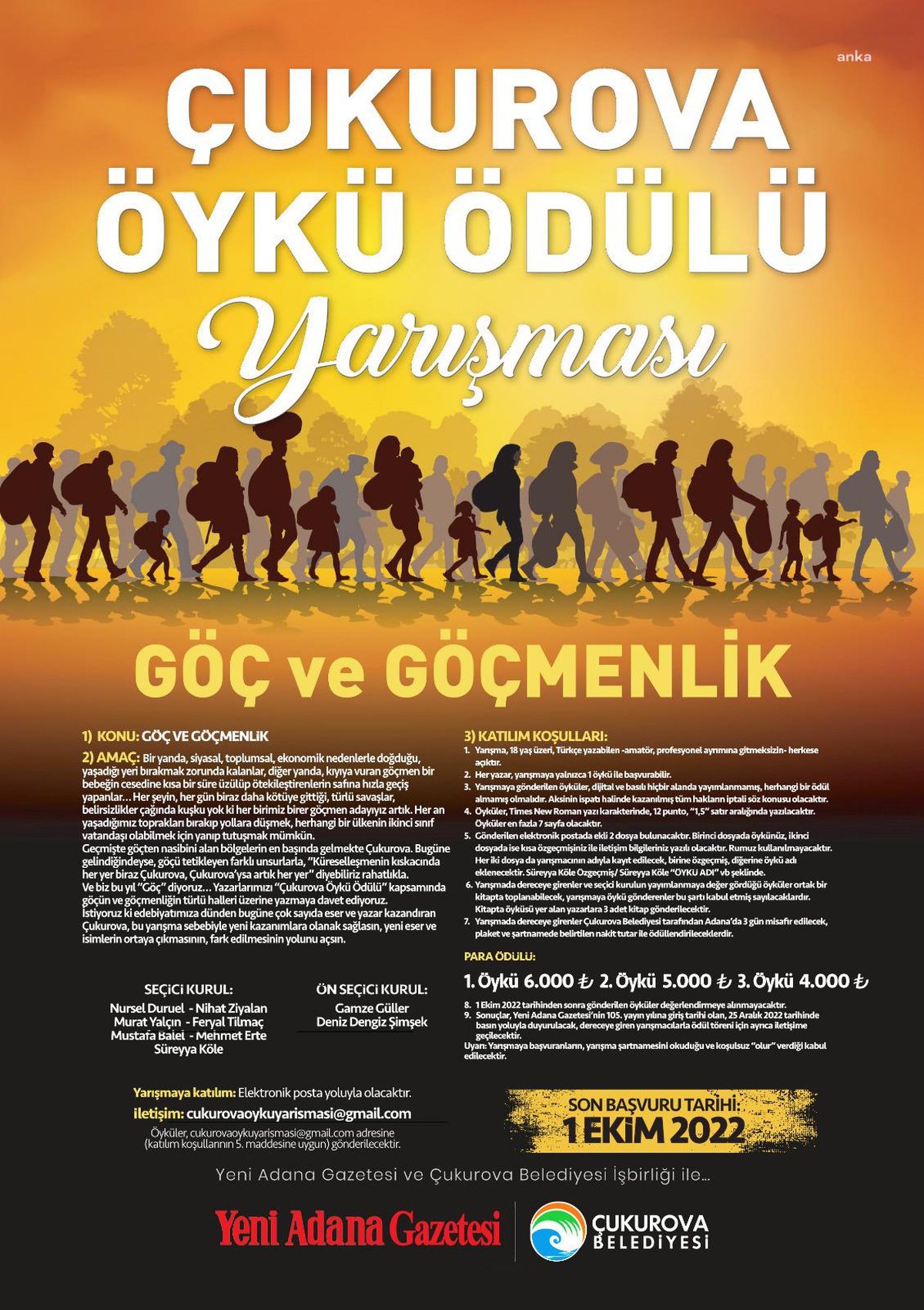Çukurova\'da Öykülerle "Göç ve Göçmenlik" Anlatılacak