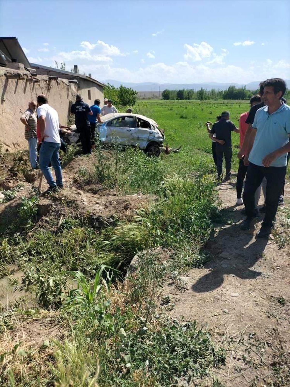 Iğdır\'da maddi hasarlı kaza