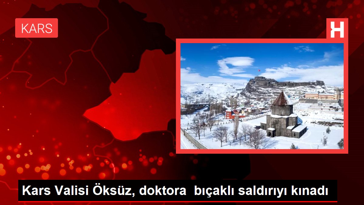 Kars Valisi Öksüz, doktora bıçaklı saldırıyı kınadı