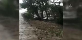 Gemerek'te şiddetli sağanak etkili oldu