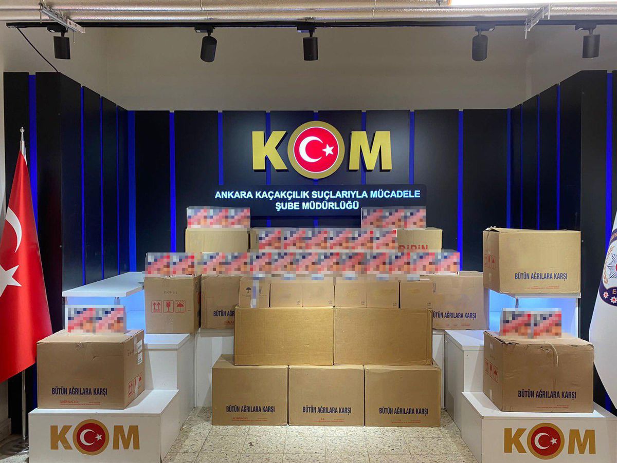 Ankara\'da 263 bin kaçak ilaç ele geçirildi