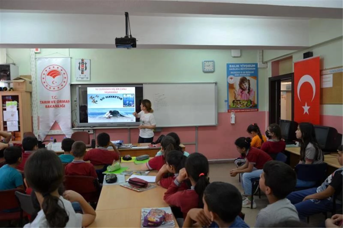 Aydın\'da öğrencilere su ürünleri ve faydaları anlatılmaya devam ediyor