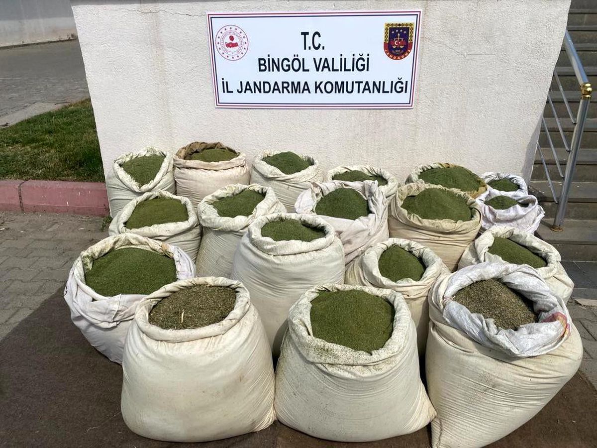 Bingöl\'de 407 kilo esrar ele geçirildi