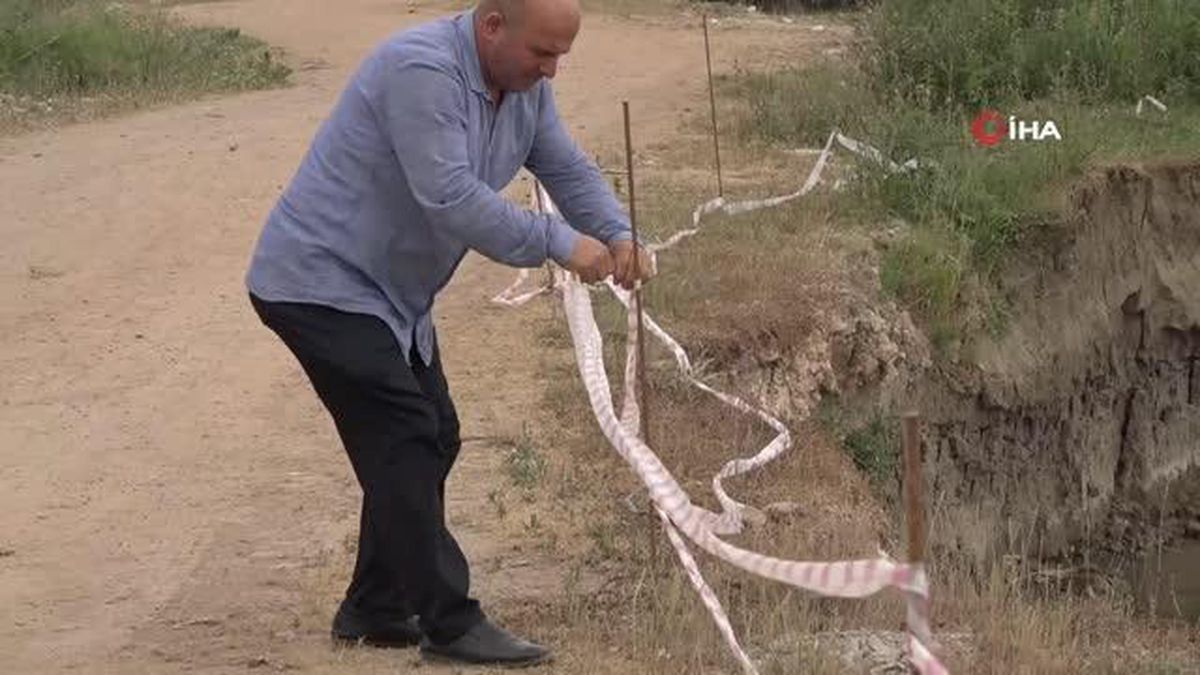 Ölüm riskli yolda şeritli önlem