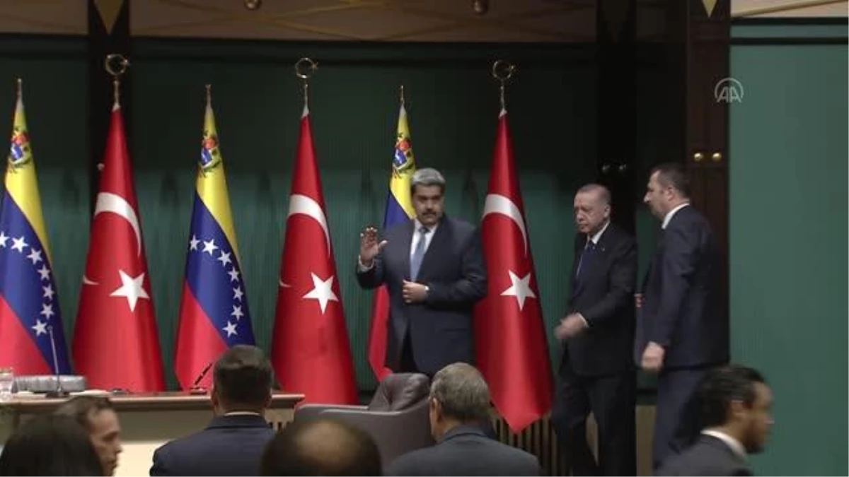 Venezuela Devlet Başkanı Maduro, Cumhurbaşkanı Erdoğan ile ortak basın toplantısında konuştu: (1)