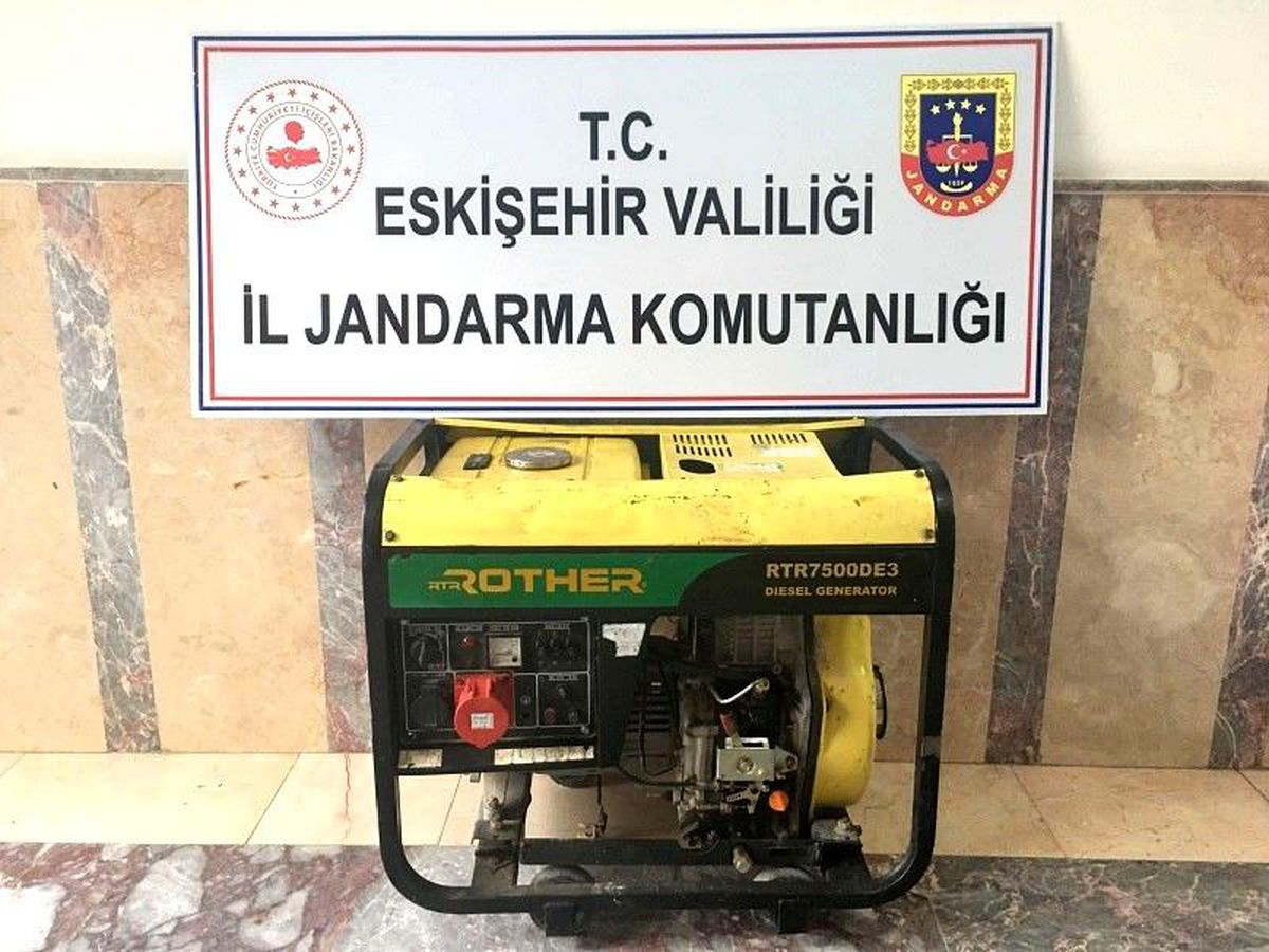 Çaldığı jeneratörü internetten satmak isteyen kişi yakalandı