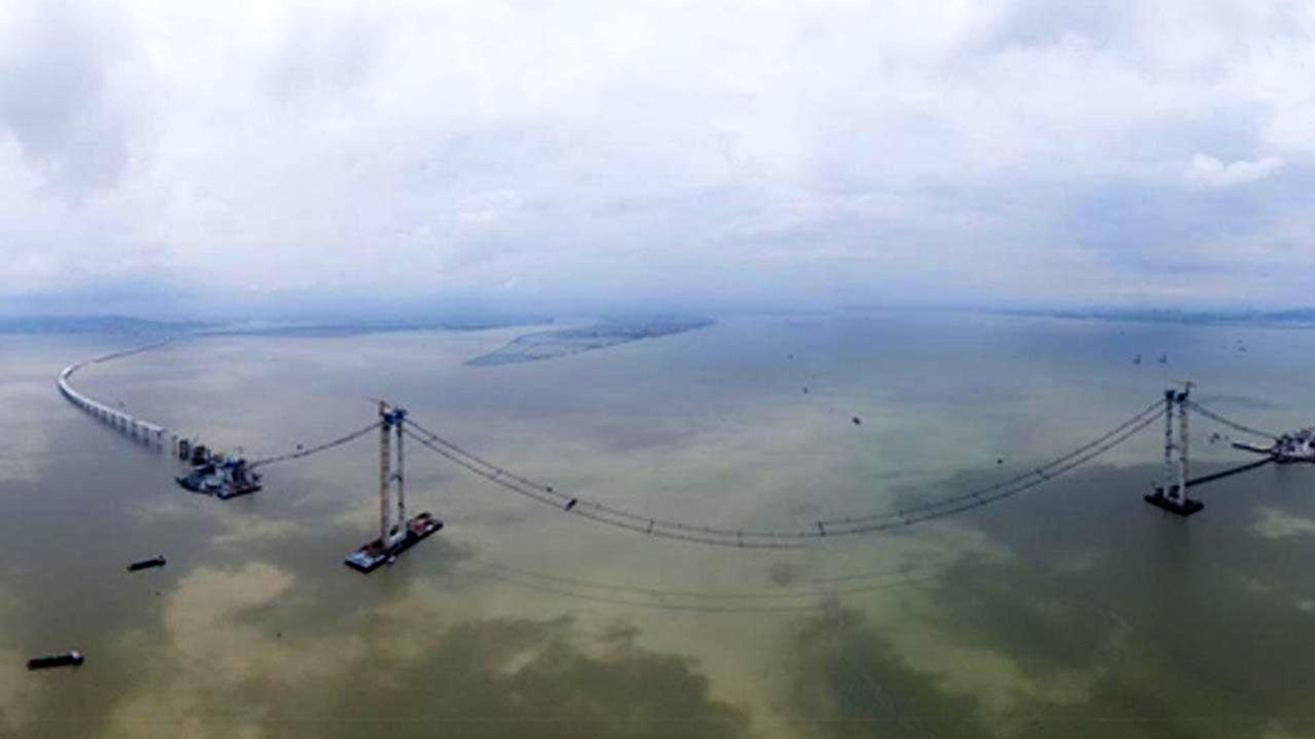 Çin\'in Güneyindeki Shenzhen-Zhongshan Bağlantısının Yapımı Sürüyor