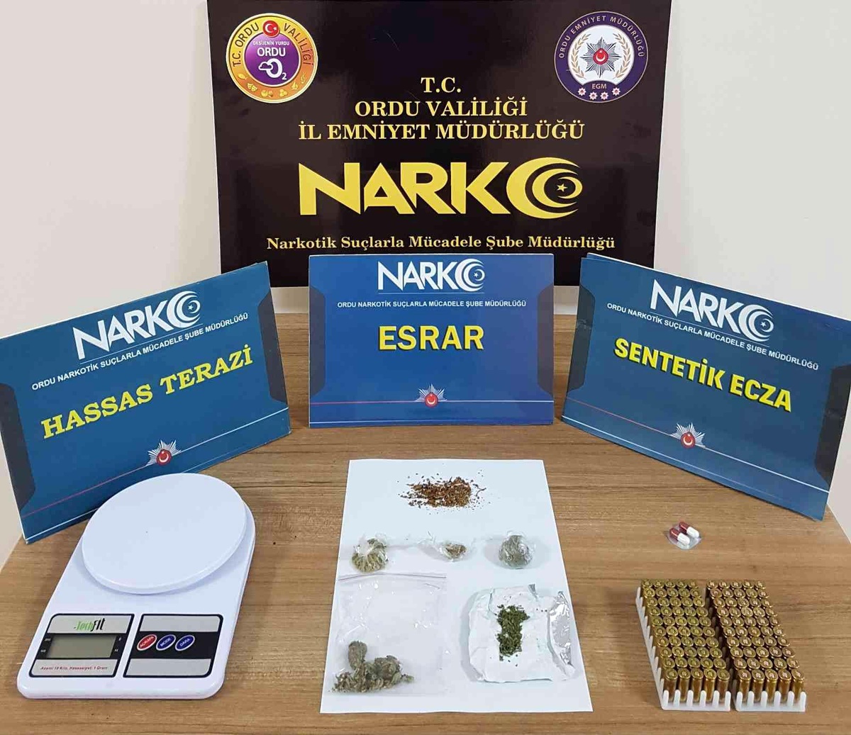 Ordu merkezli 4 ildeki uyuşturucu operasyonunda 14 gözaltı