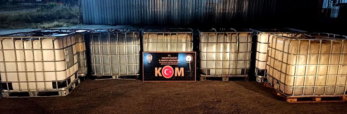 Sakarya\'da 5 bin 140 litre kaçak akaryakıt ele geçirildi