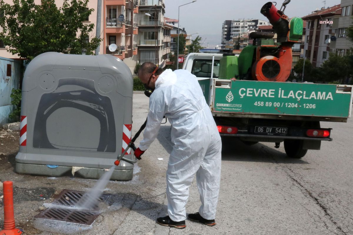 Çankaya\'da Sineklere Karşı İlaçlama