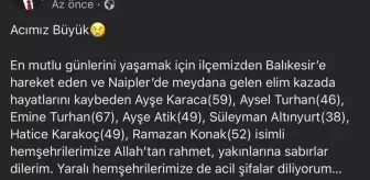 Dursunbey'de kazada ölenleri isimleri belli oldu