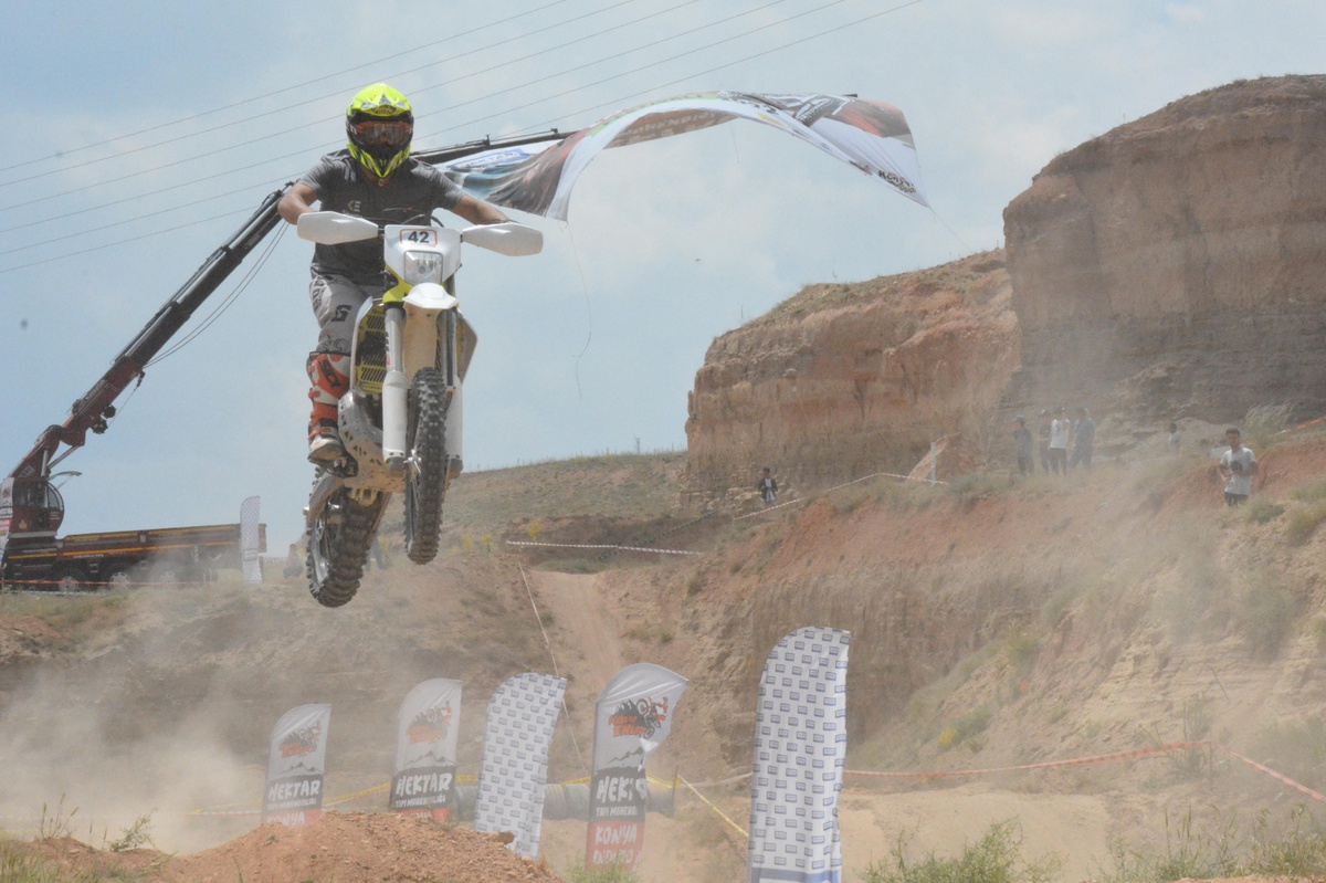 Konya Enduro Fest 2022 Yarışları\'nın sıralama turları yapıldı