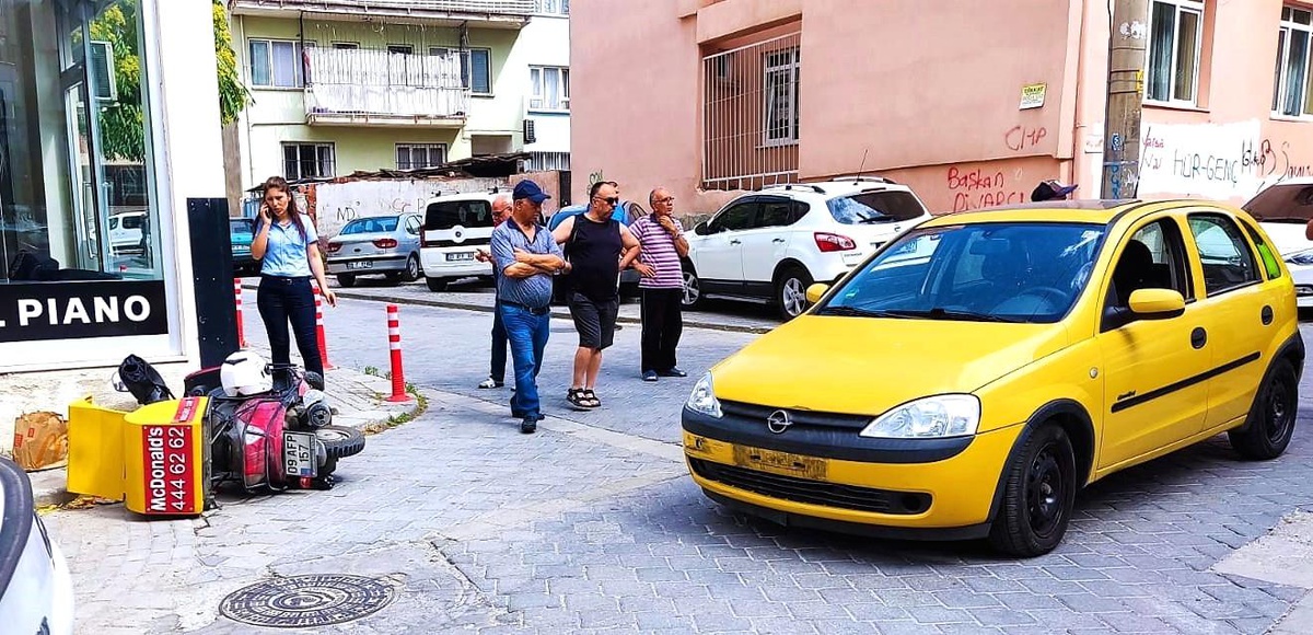 Otomobil ile motosiklet kafa kafaya çarpıştı: 1 yaralı