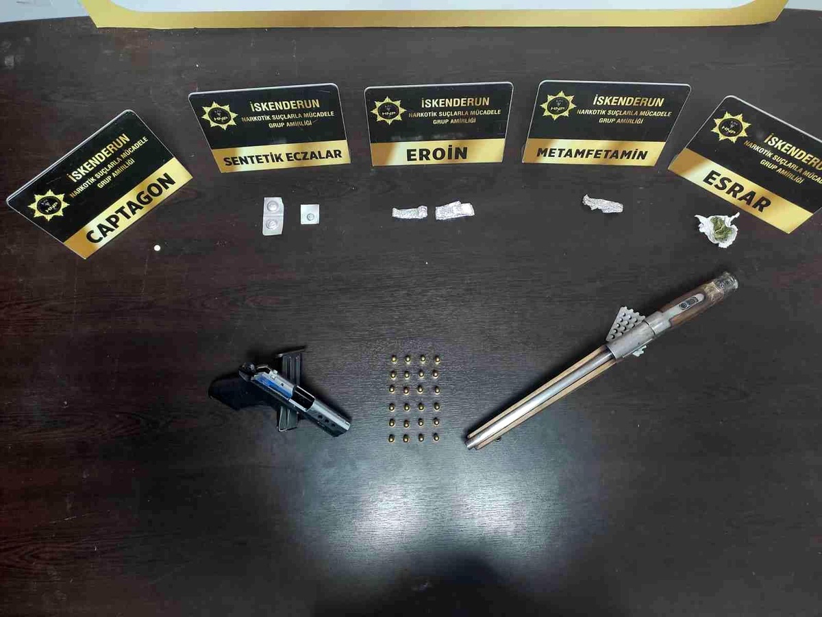 Uyuşturucu ile yakalanan şahıs gözaltına alındı