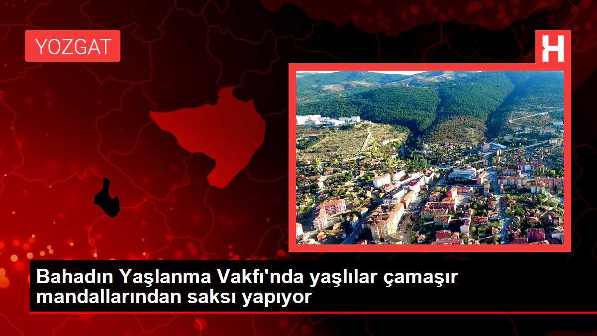 Bahadın Yaşlanma Vakfı'nda yaşlılar çamaşır mandallarından saksı yapıyor