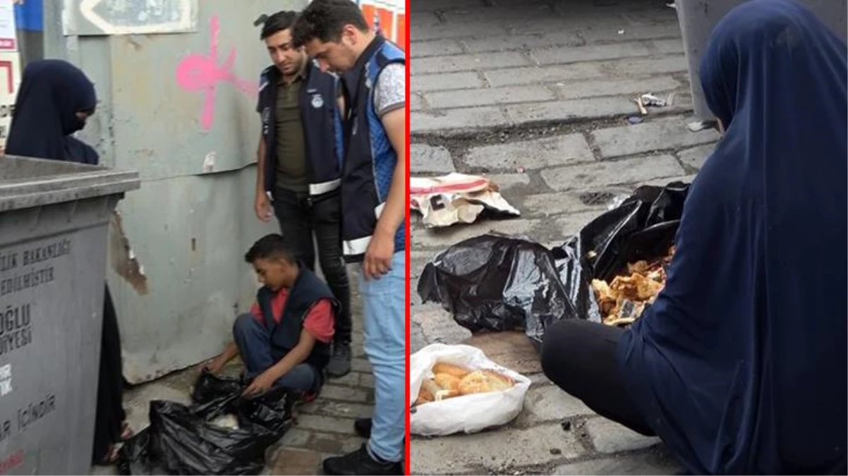 Çöpten yemek yiyip vatandaştan para alan dilencileri zabıta yakaladı