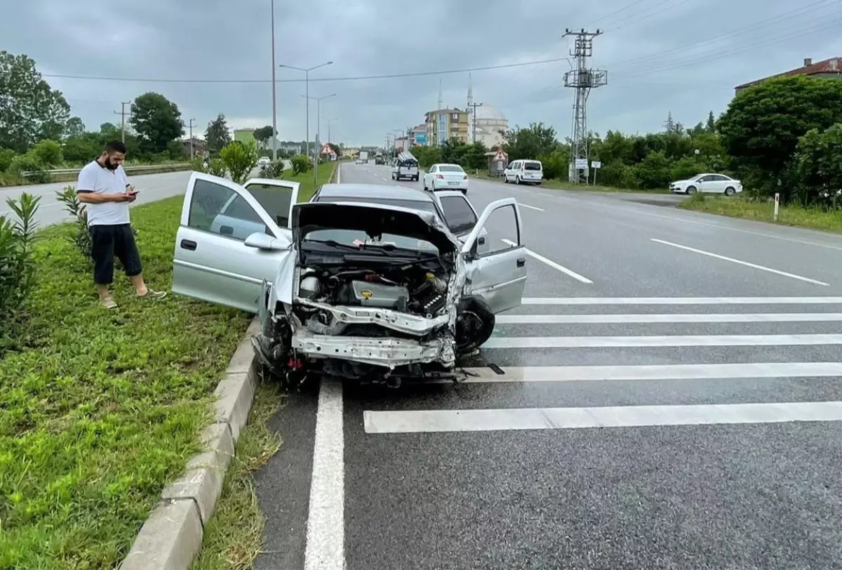 Samsun\'da trafik kazası: 1 yaralı