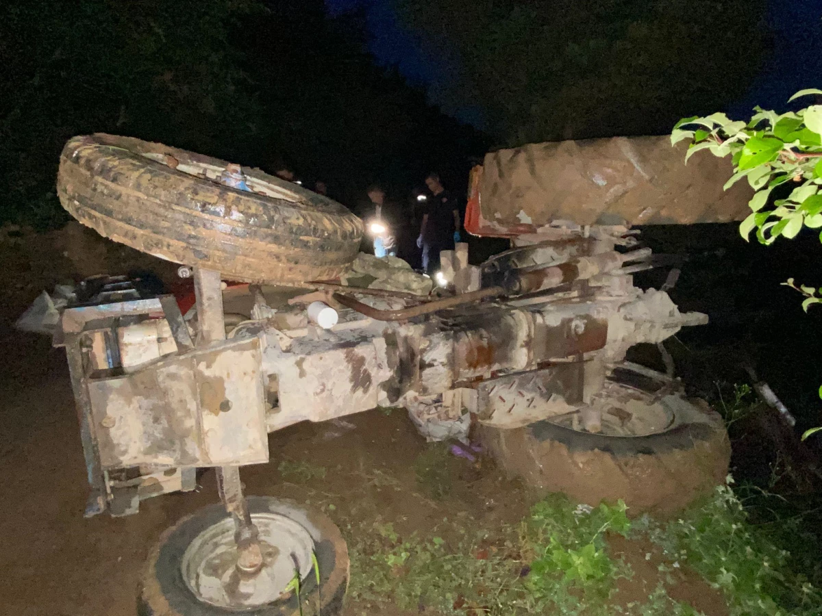 Tokat\'ta devrilen traktörün sürücüsü hayatını kaybetti