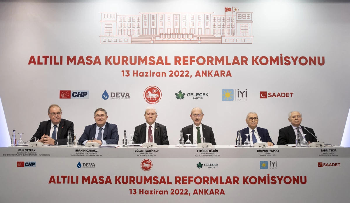 Altı Siyasi Partinin "Kurumsal Reformlar Komisyonu" Toplandı.