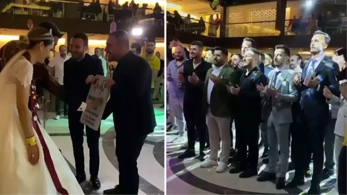 Evlenen arkadaşlarına mezar taşı verdiler! Kurtlar Vadisi müziğinin çaldığı düğünde ilginç anlar