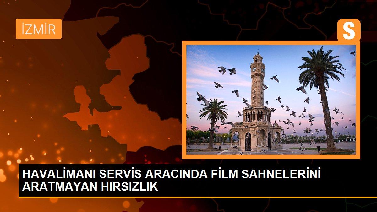 HAVALİMANI SERVİS ARACINDA FİLM SAHNELERİNİ ARATMAYAN HIRSIZLIK