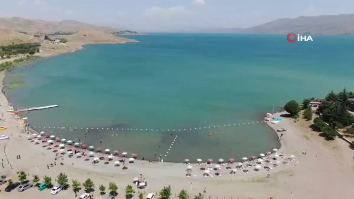 Sıcaklar arttı, vatandaşlar Doğu'nun gizli denizi Hazar'a akın etti