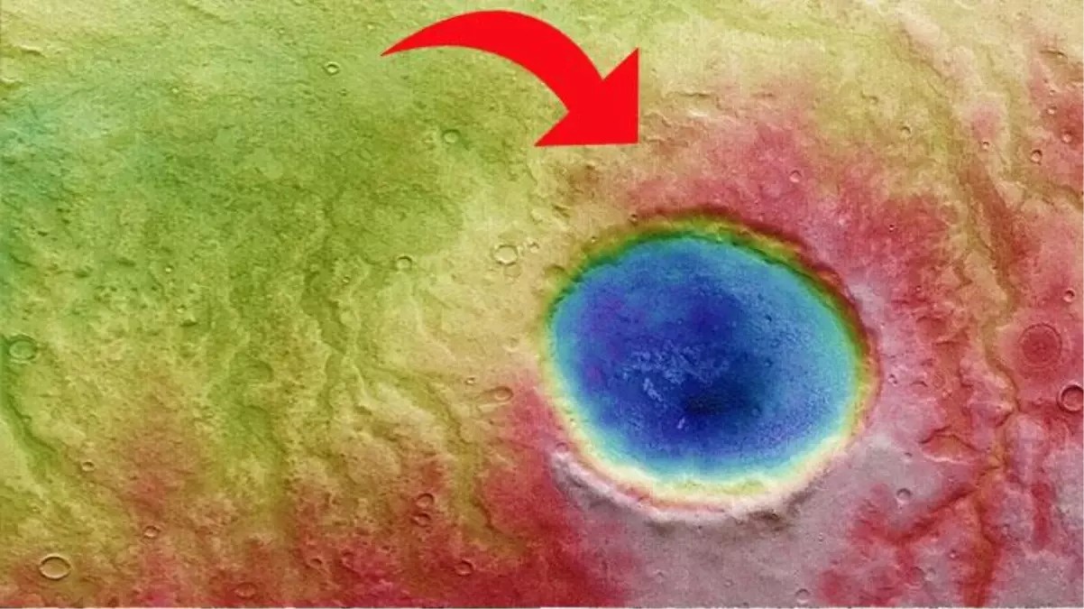 Mars'ın Aonia Terra bölgesinde dev bir çukur tespit edildi! Çukurun altında koca bir şehir büyüklüğünde alan mevcut