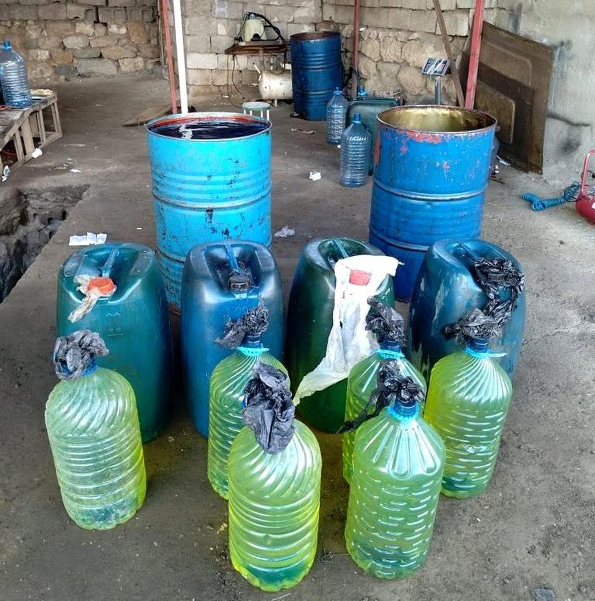 Van\'da 710 litre kaçak akaryakıt ele geçirildi
