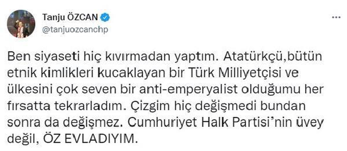 Bolu Belediye Başkanı Özcan: Cumhuriyet Halk Partisi\'nin üvey değil, öz evladıyım