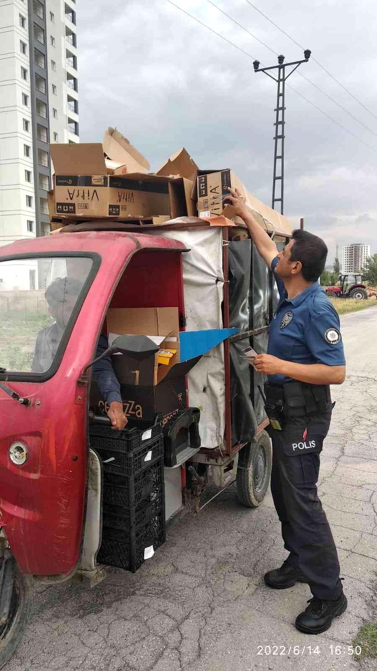 Kayseri\'de hurda toplayıcılarına denetim