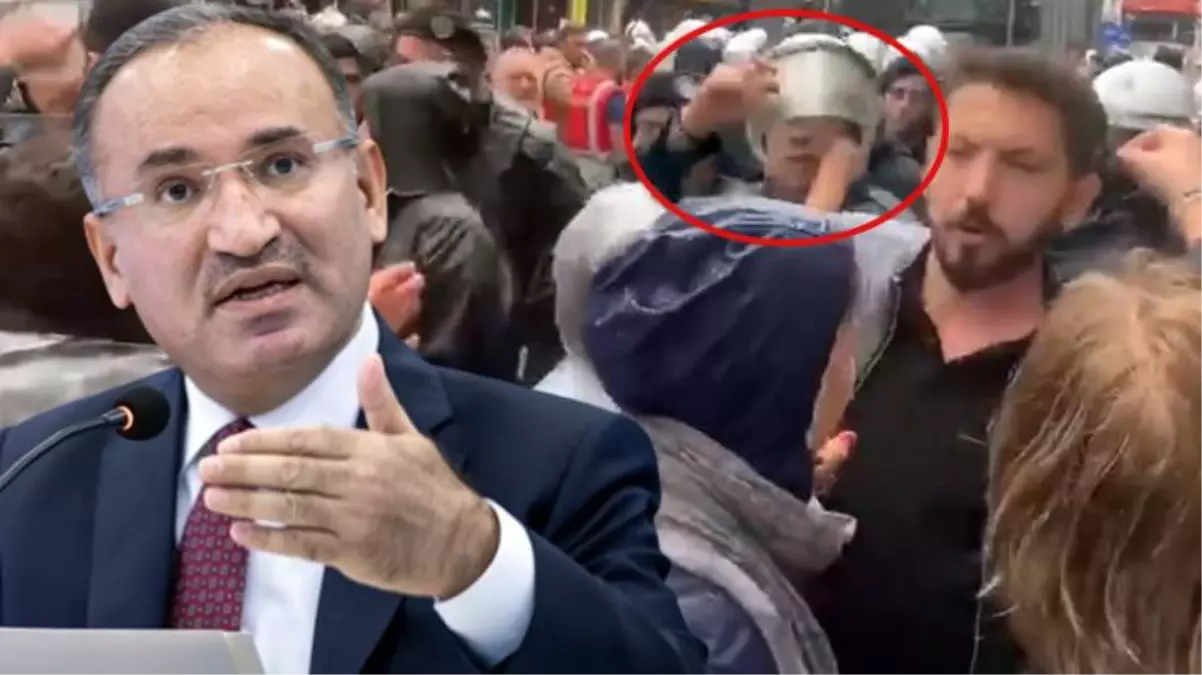 Bakan Bozdağ, HDP\'li vekilin polise yumruk atmasına tepki gösterdi