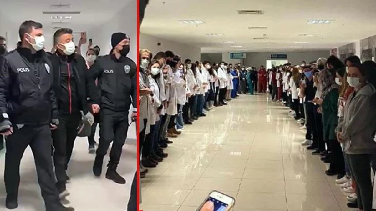 Uzman Çavuş Ali Aladağlı\'nın doktoru darp ettiği iddiası üzerine alkışlı protestoda bulunmuşlardı! 85 hastane personeli ifade vermeye başladı