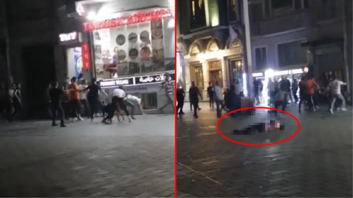 Taksim\'de başlayan kavgada kan döküldü! 21 yaşındaki yabancı uyruklu genç kalbinden bıçaklandı