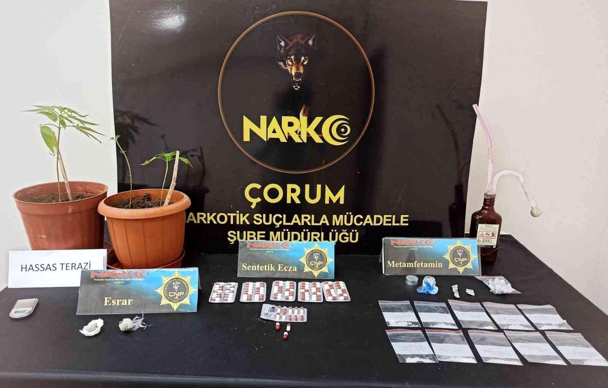 Çorum\'da uyuşturucu operasyonu